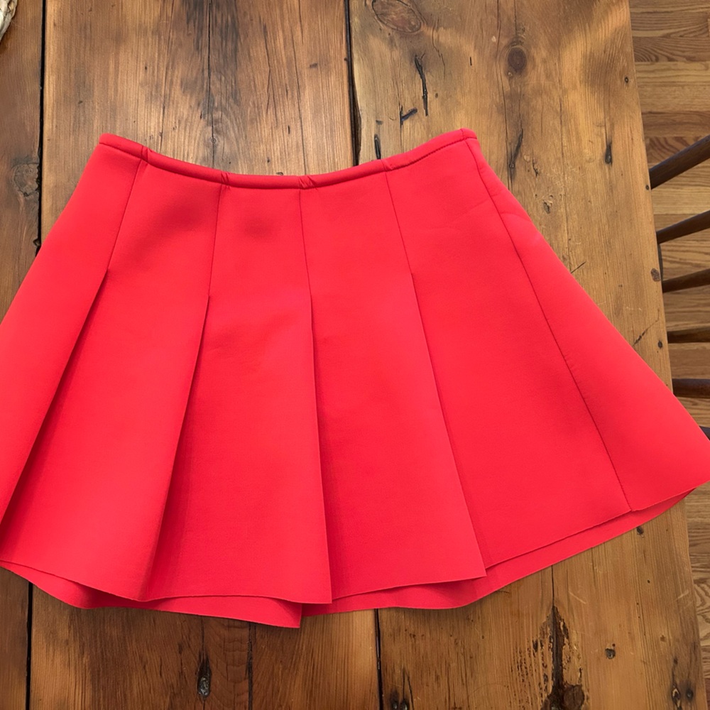 Maeve Vibrant Red Mini Skirt
